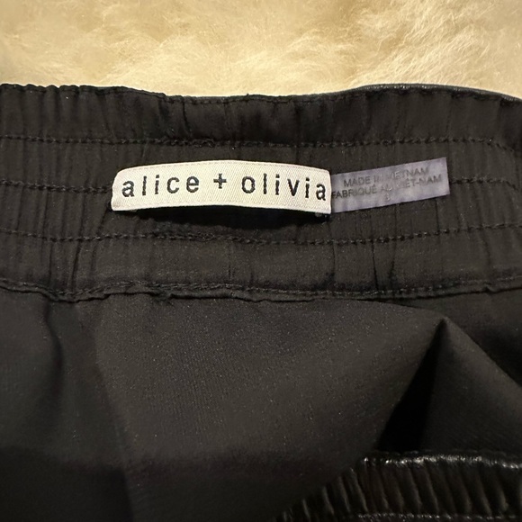 Alice + Olivia Jia Vegan Leather Mini Skirt - Picture 7 of 9